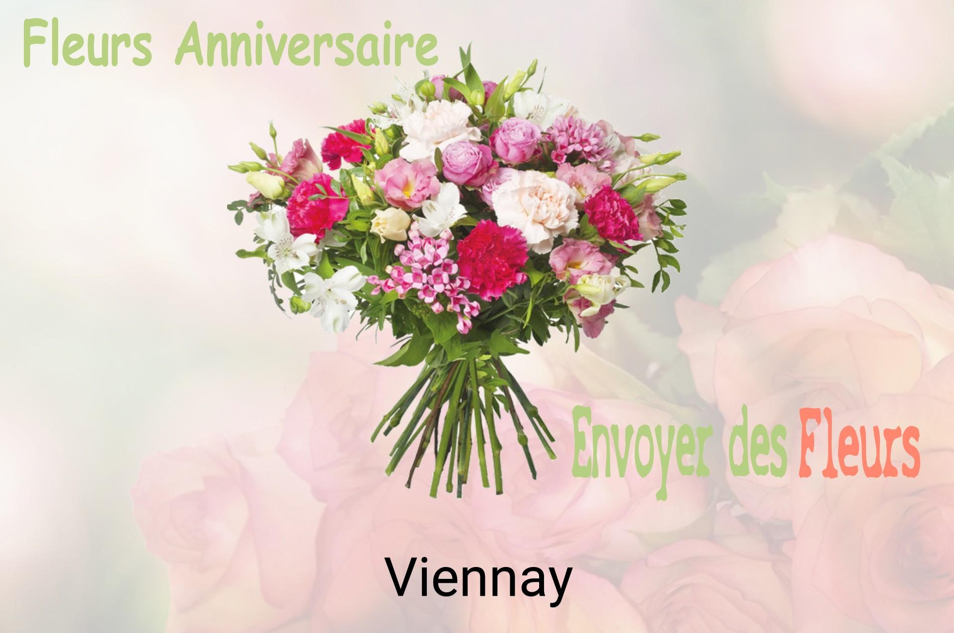 Bouquet de fleurs d’anniversaire livré à Viennay