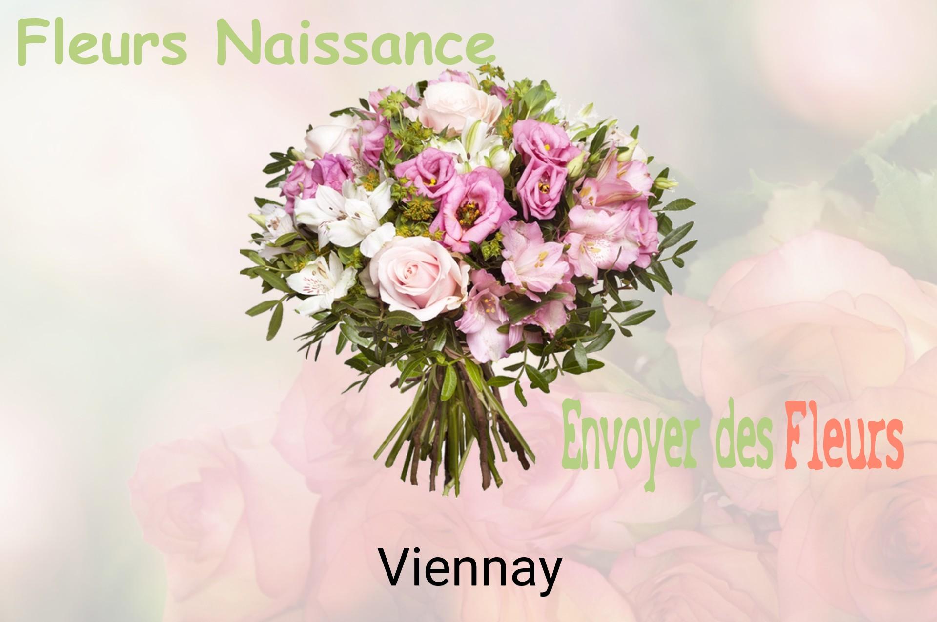 Bouquet de fleurs de naissance livré à Viennay